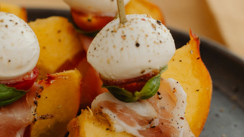 Grilled Peach Caprese Bites: An Easy Spring Appetizer Everyone Will Obsess Over